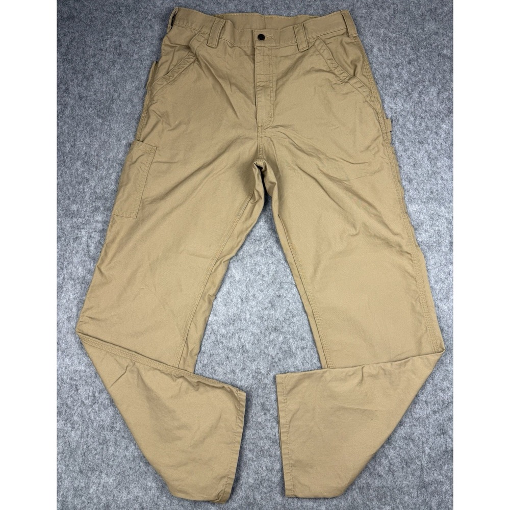 Carhartt NWT Loose Fit Canvas Utility Work Pants BN0151-M Khaki 34x34